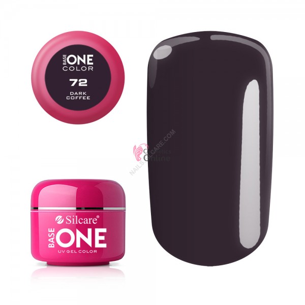 Gel UV Base One Silcare color Dark Coffee 5ml